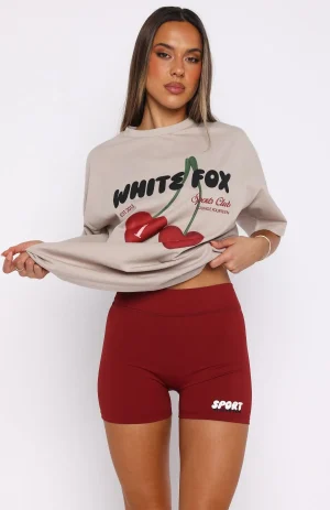 Club 14 Peyton Bike Burgundy Short-1