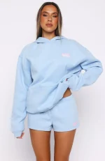 Club 14 Peyton Oversized Hoodie Blue-1