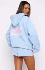 Club 14 Peyton Oversized Hoodie Blue-3