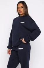 Club 14 Trinity Oversized Hoodie Navy-3