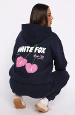 Club 14 Trinity Oversized Hoodie Navy-4