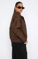 Come Together PU Jacket Chocolate_2