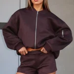 Confidence Level Suede Jacket Chocolate