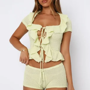 Cool It Crochet Lime Short-1