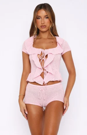 Cool It Crochet Pink Short-1
