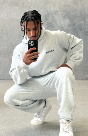 Core Classic Oversized Hoodie Dark Grey Marle-1