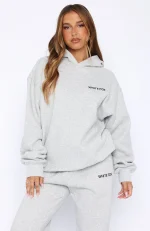 Core Classic Oversized Hoodie Dark Grey Marle-2