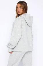 Core Classic Oversized Hoodie Dark Grey Marle-4