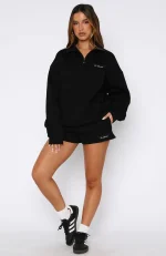 Core Essentials Lounge Black Short-4