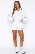 Core Essentials Lounge White Short-3