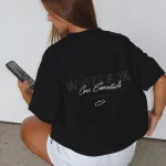 Core Essentials Oversized Black Tee