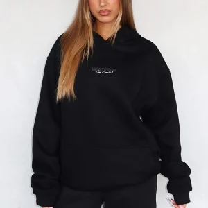Core Essentials Oversized Hoodie Black-1