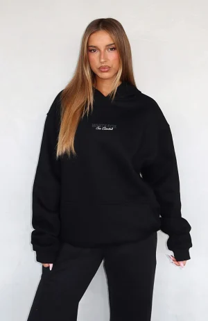 Core Essentials Oversized Hoodie Black-1