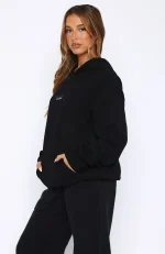 Core Essentials Oversized Hoodie Black-3
