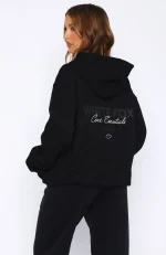 Core Essentials Oversized Hoodie Black-4