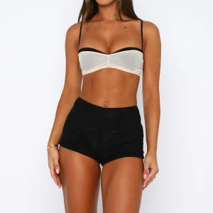 Dance The Way I Feel Lace Booty Black Short-1