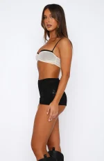 Dance The Way I Feel Lace Booty Black Short-2