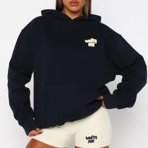 Daydreamers Angelina Oversized Hoodie Navy-1