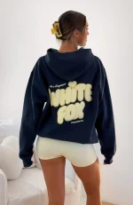 Daydreamers Angelina Oversized Hoodie Navy