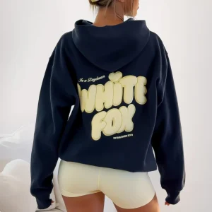 Daydreamers Angelina Oversized Hoodie Navy