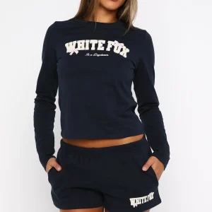 Daydreamers Madeline Lounge Navy Short-1