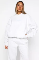 Daydreamers Nadia Oversized Hoodie Grey Marle-1