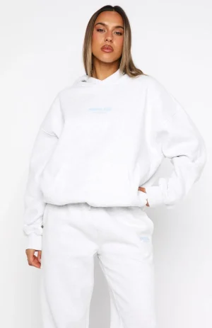 Daydreamers Nadia Oversized Hoodie Grey Marle-1