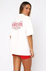 Decade Classics Essential Oversized White Tee-4