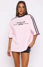 Deep Waters Oversized Baby Pink Tee-1