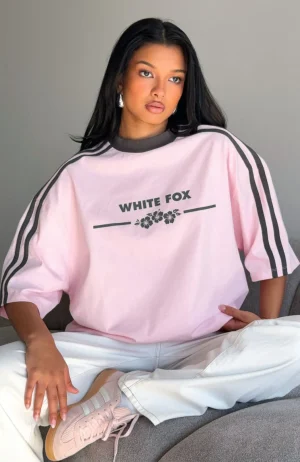 Deep Waters Oversized Baby Pink Tee