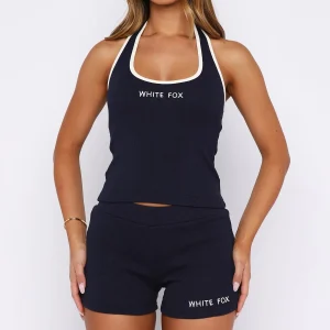 Doing My Best Ribbed Bike Navy Short-1