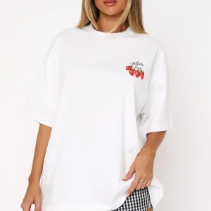 Done With The Games Oversized White Tee-1