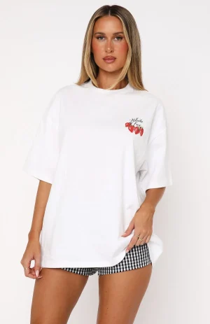 Done With The Games Oversized White Tee-1