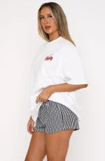 Done With The Games Oversized White Tee-2