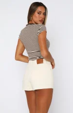 Emerson Denim Cream Short-3