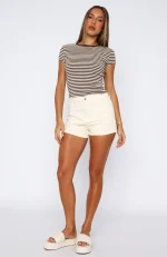 Emerson Denim Cream Short-4