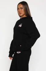 Feel The Love Oversized Hoodie Black-2