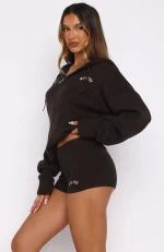 Floating By Knit Chocolate Short-2