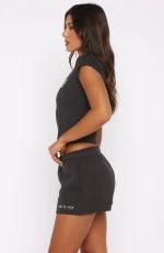 Forever Is Ours Lounge Charcoal Short-1