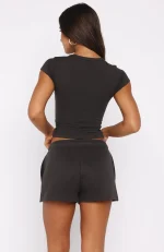 Forever Is Ours Lounge Charcoal Short-2