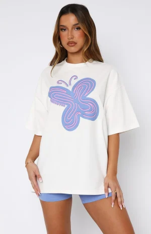 Free Spirited Oversized White Tee