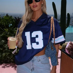 Friday Night Lights Oversized Navy Jersey