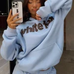 From The Archives Allora Oversized Hoodie Blue