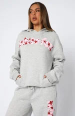 From The Archives Jaxx Oversized Hoodie Dark Grey Marle-2