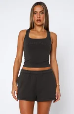 From The Archives Lexi Lounge Charcoal Short-1