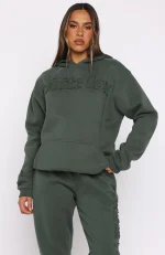 From The Archives Lexi Oversized Hoodie Khaki-1