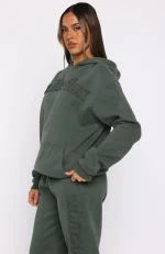 From The Archives Lexi Oversized Hoodie Khaki-2