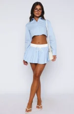 Getting Out Of Hand Cropped Blue Shirt-4