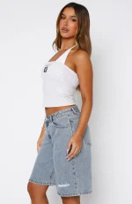 Gina Denim Light Blue Short-1