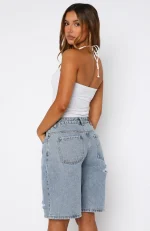 Gina Denim Light Blue Short-2